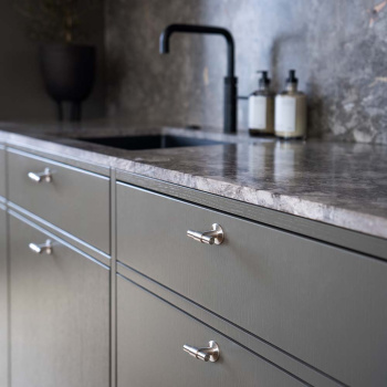 Cabinet Knob T Uniform - Brushed Stainless