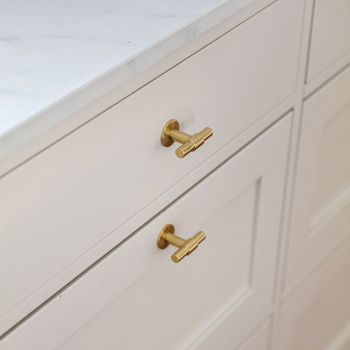Cabinet Knob T Uniform - Brass 