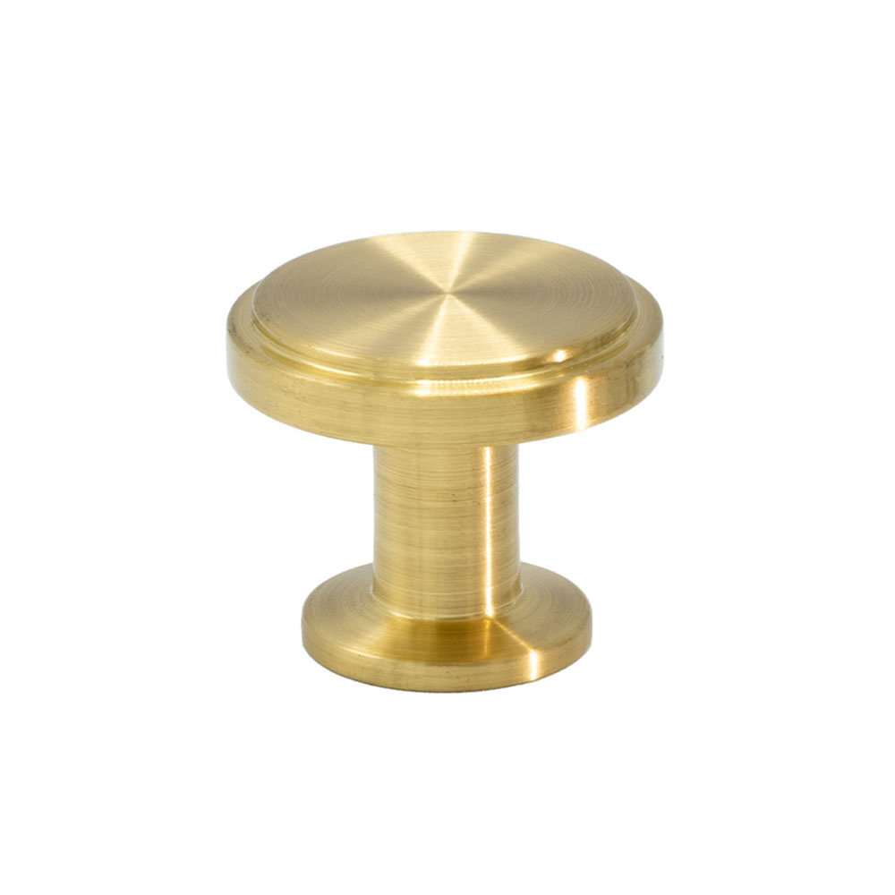 Cabinet Knob Uno - Brushed Untreated Brass