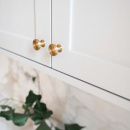 Cabinet Knob Uno - Brushed Untreated Brass