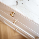 Cabinet Knob Uno - Brushed Untreated Brass