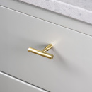 Cabinet Knob T Spira - Polished Brass