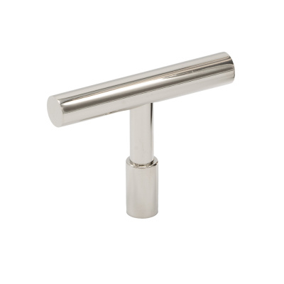 Cabinet Knob T Spira - Nickel plated in the group Cabinet Knobs / Show all cabinet knobs / T-Knobs at Beslag Online (343367-11)