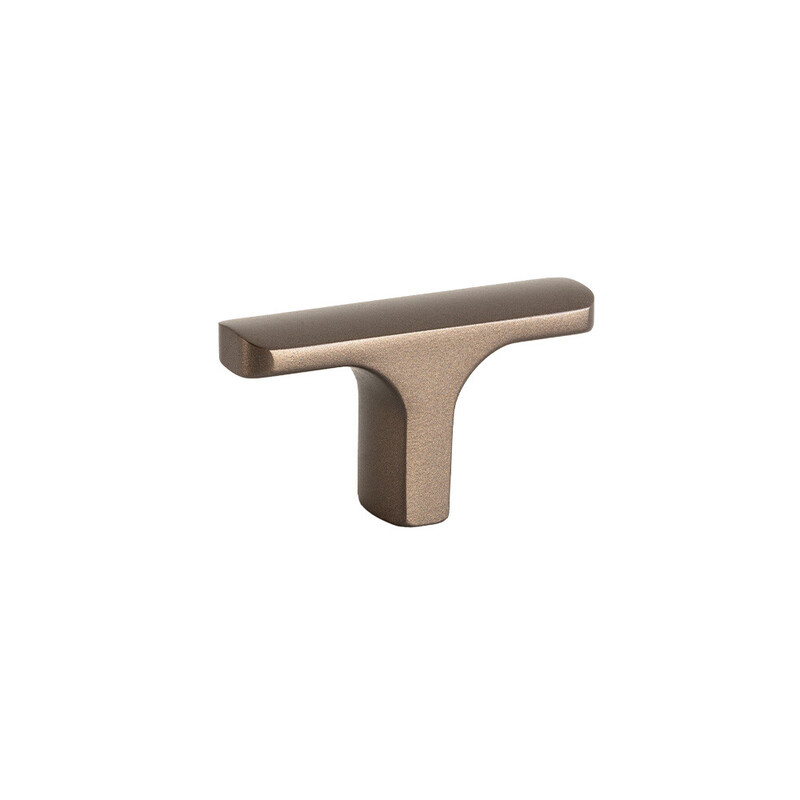 T knob Ethel in warm bronze