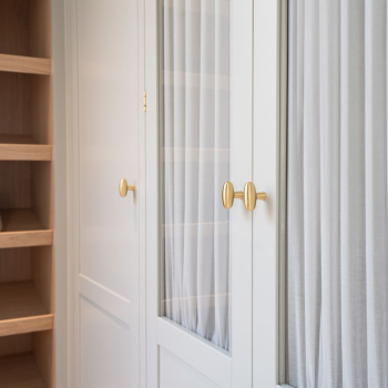 Cabinet Knob T Oliver -  Brushed Brass