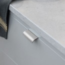 Edge Pull Handle Lip - Brushed Stainless