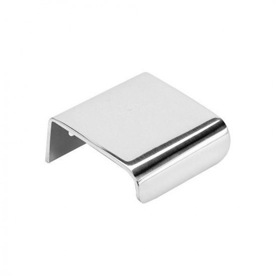 Edge Pull Handle Lip - 40mm - Polished Chrome