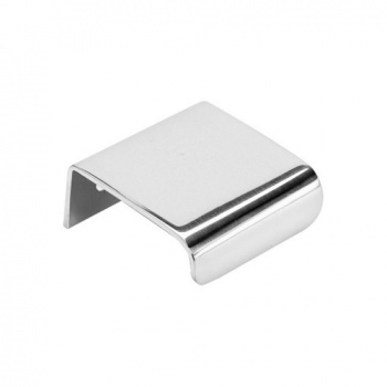 Edge Pull Handle Lip - 40mm - Polished Chrome