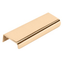 Edge Pull Handle Lip - 120mm - Polished Untreated Brass