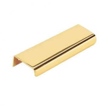 Edge Pull Handle Lip - 120mm - Polished Brass