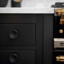 Cabinet Knob Fleur - Cast Iron Black