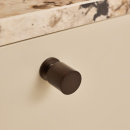 Cabinet Knob Solo - 21mm - Burnished Brass