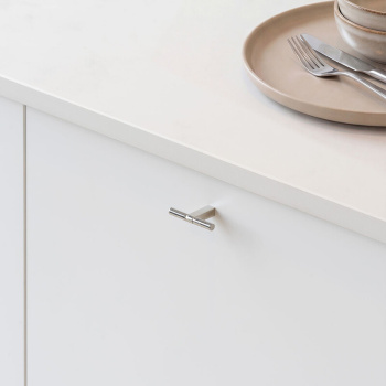 Cabinet Knob T Petit - Nickel Plated
