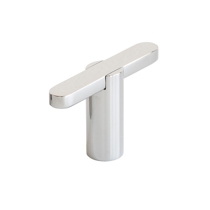 Cabinet Knob T Flow - Polished Chrome