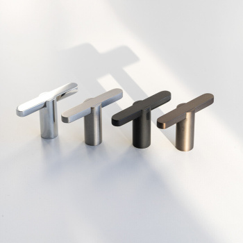 Cabinet Knob T Flow - Brushed Nickel