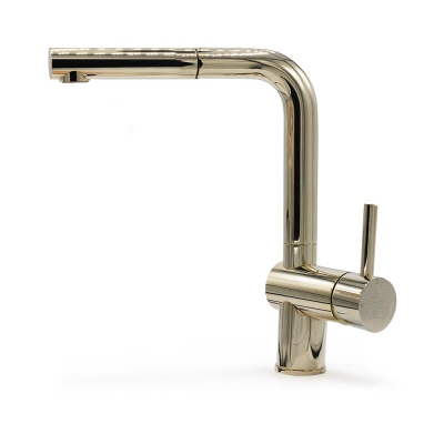 Kitchen Mixer Tap Venedig - Pull-Out Spout - Light Brass in the group Storage / Show all storage / Kitchen Mixer Tap at Beslag Online (35061)