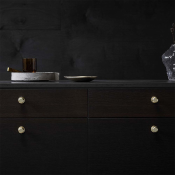 Cabinet Knob Manor Round - Gold