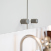 Cabinet Knob Riff - Stainless Steel Look