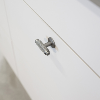 Cabinet Knob T Riff - Stainless Steel Look