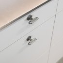 Cabinet Knob T Riff - Stainless Steel Look