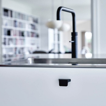 Cabinet Knob Envelope - 32mm - Brushed Black