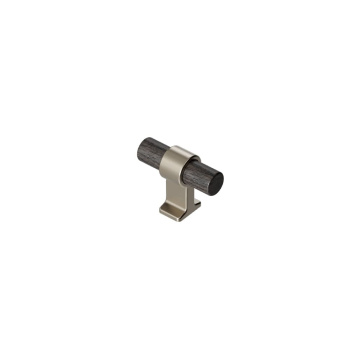 Cabinet Knob T Bond - Dark Stained Oak/Brushed Brass
