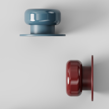 Cabinet Knob Colette - 50mm - Glossy Slate Blue