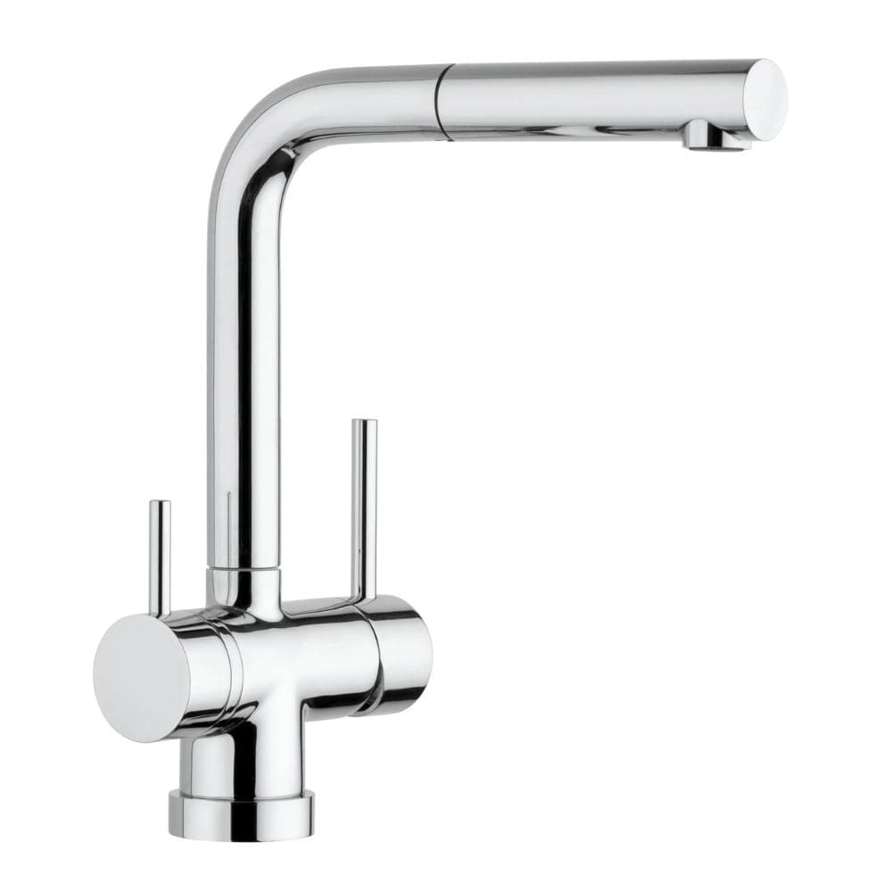Kitchen Mixer Tap London - Pull-Out Spout - Chrome