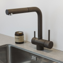 Kitchen Mixer Tap London - Pull-Out Spout - Coffiee