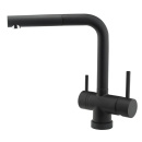 Kitchen Mixer Tap London -  Pull-Out Spout - Matte Black