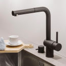 Dishwasher Shut-Off Valve - Silgranit Black