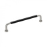 Handle Lounge - 160mm - Stainless Steel/Black Leather Handle Lounge - 160mm - Stainless Steel/Black Leather