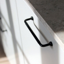 Handle Lounge - 160mm - Black/Black Leather