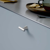 Cabinet Knob T Delta - Stainless Steel Look