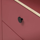 Cabinet Knob Plato - Brushed Black