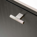 Cabinet Knob T Graf Mini - Stainless Steel Finish