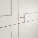 Cabinet Knob T Rille Mini - Stainless Steel Look