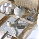 Knob T Rille - Stainless Steel Look