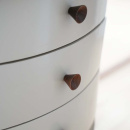 Cabinet Knob Conic - 29mm - Walnut