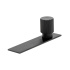 Cabinet Knob T Arpa/Back Plate - Brushed Black Cabinet Knob T Arpa/Back Plate - Brushed Black