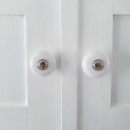 Knob 409 - 32mm - Nickel-plated/Porcelain