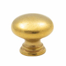 Cabinet Knob 411 - 24mm - Untreated Brass