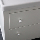 Cabinet Knob 24136 - White/Chrome