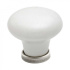 Cabinet Knob 24136 - White/Tin Cabinet Knob 24136 - White/Tin
