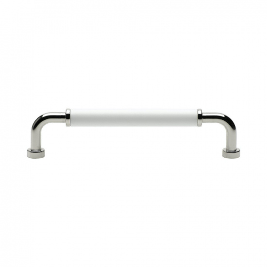 Handle Brohult M - 128mm - Nickel plated/White