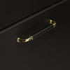Handle Brohult M - 128mm - Polished Brass/Black