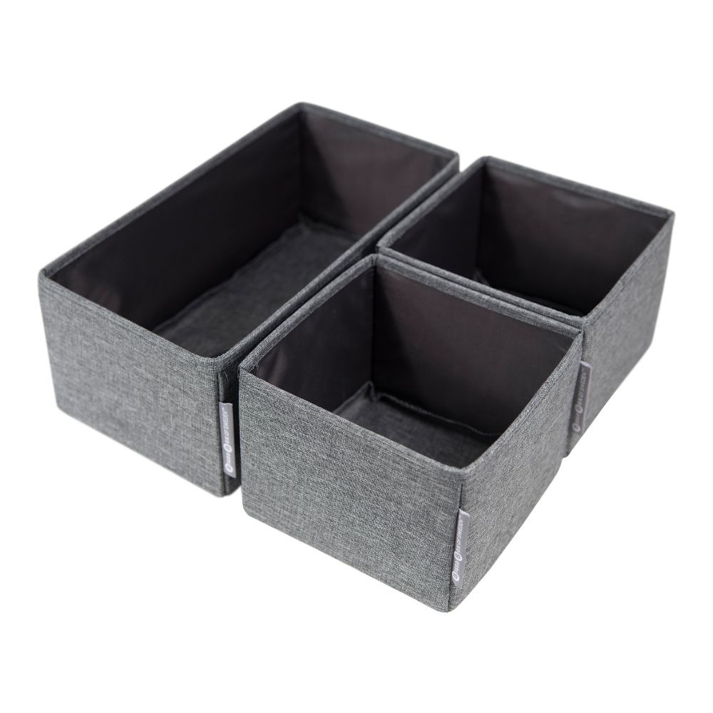 Storage box - 3-set - Grey