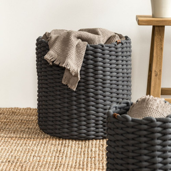 Round Basket - Grey