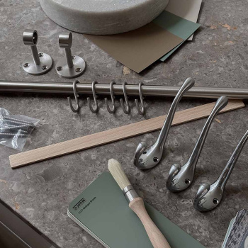 Hook Lagan - Brushed Chrome