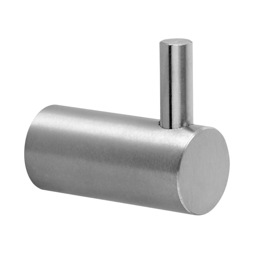 Single Hook Stay - Brushed Stainless Steel